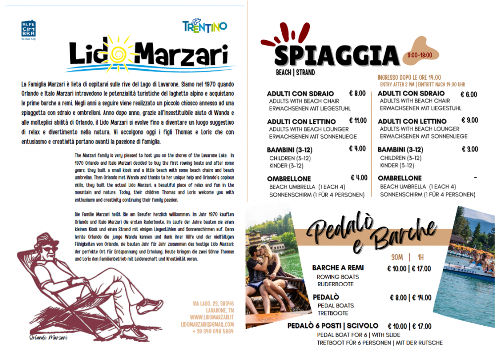  - Bar - Pizzeria - Spiaggia - Noleggio Barche e Pedalò
